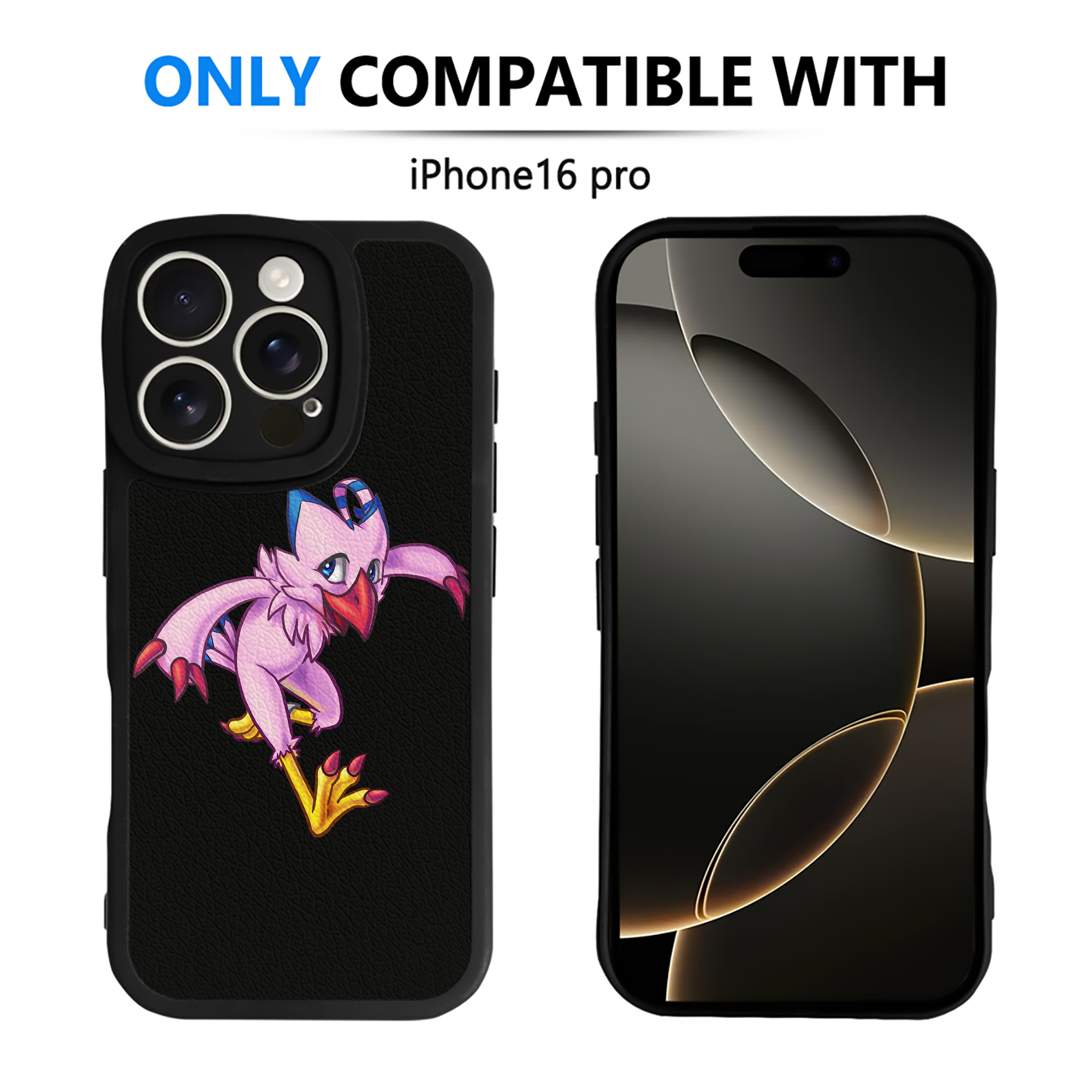 （画像用） Digimon デジタルモンスター/デジモン 【iPhone 16シリーズ対応】シリコンスマホケース（レザー調） 材質：シリコン